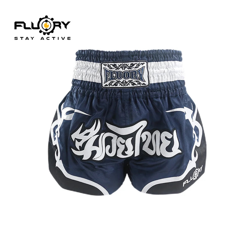 Fluory Men Women Kids Thai Boxing Short Fairtex Shorts MMA Shorts Boxing Pants Shorts Embroidery MMA Shorts