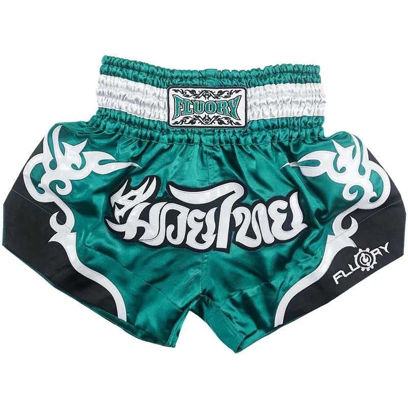 Fluory Men Women Kids Thai Boxing Short Fairtex Shorts MMA Shorts Boxing Pants Shorts Embroidery MMA Shorts