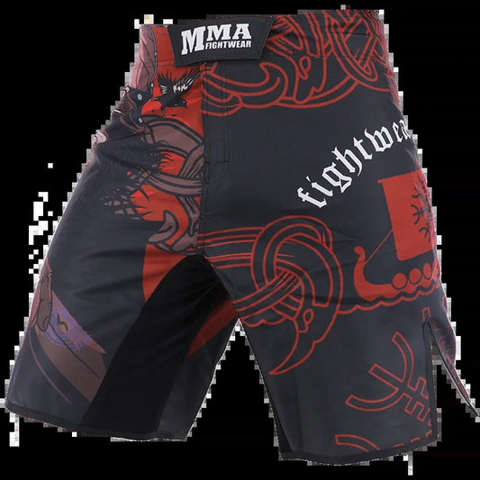 Breathable Fitness Training Shorts for Men, Muay Thai Shorts, Boxing Pants, Kickboxing, Sanda Boxing, Quick Dry