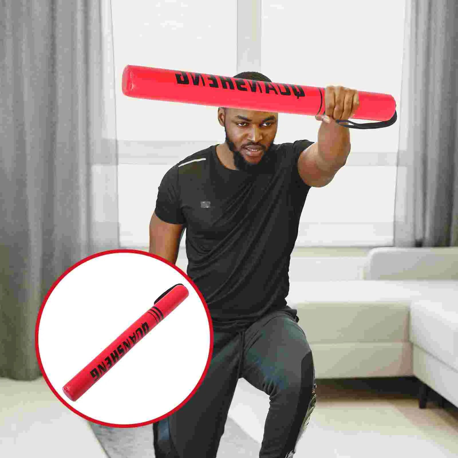 Boxing Stick Martial Arts Training Tool Punching Reaction Target Precision Strike Equipment Punch Bag for Adults Red