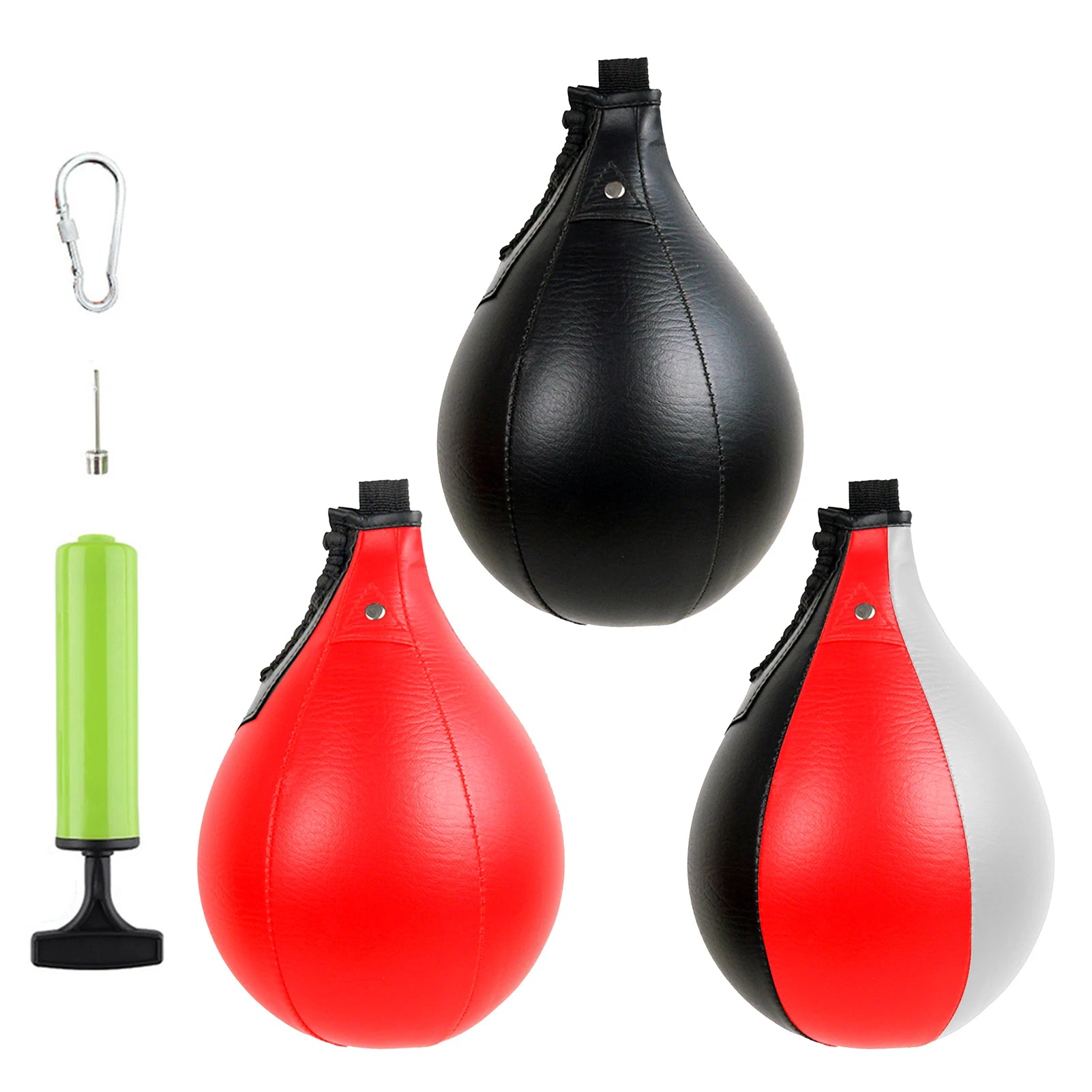 Boxing Speed Balls Leather Hanging Punching Bag Pear Boxing Bag Reflex Speed Balls Thai Boxing Bags for Fitness Equipments