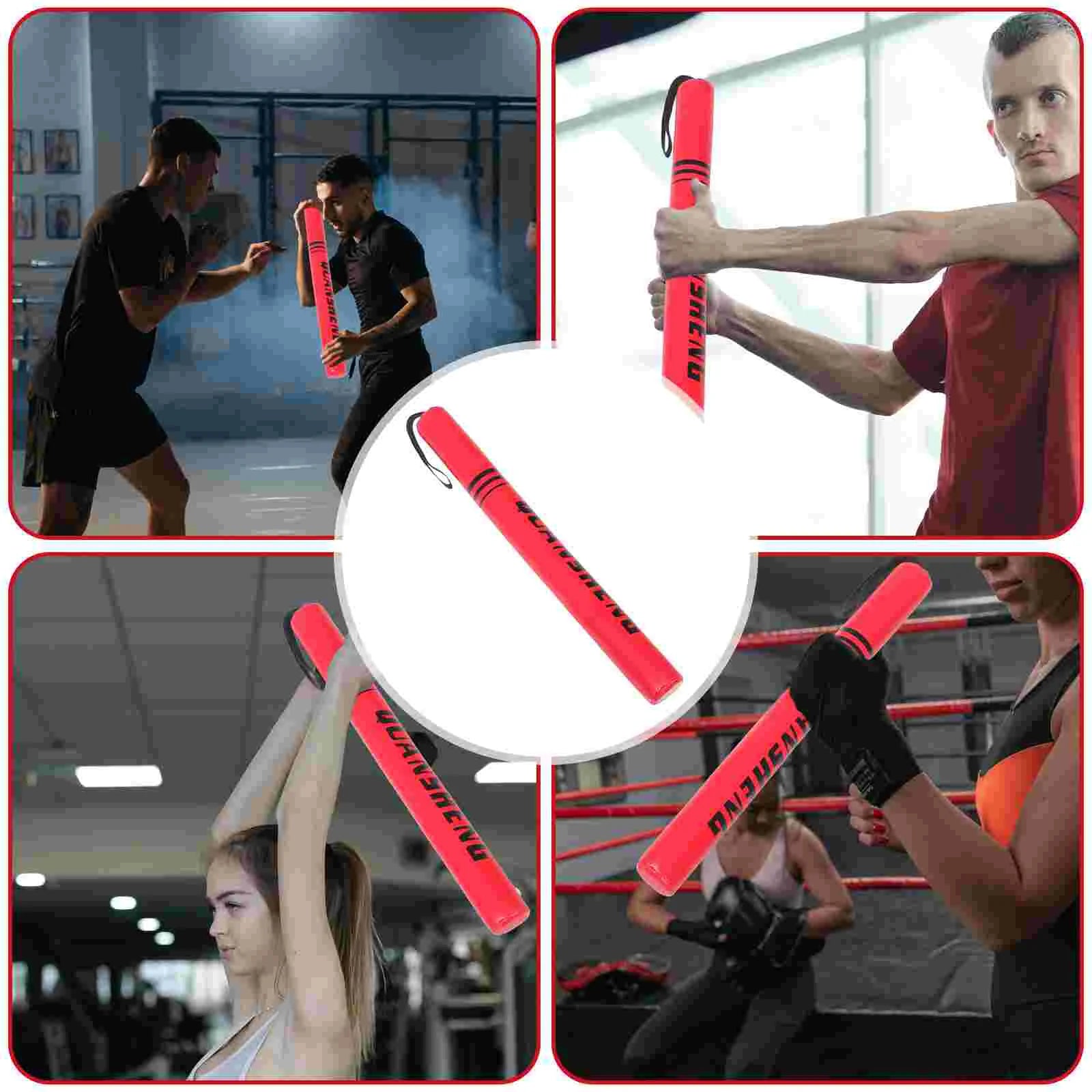Boxing Stick Martial Arts Training Tool Punching Reaction Target Precision Strike Equipment Punch Bag for Adults Red