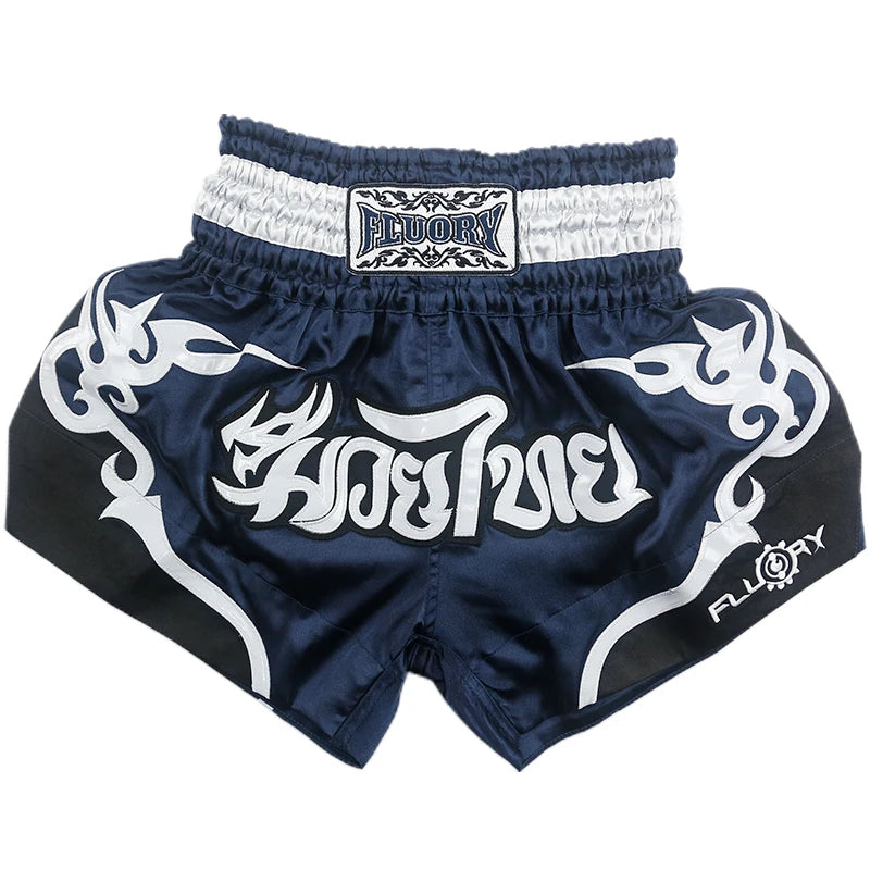 Fluory Men Women Kids Thai Boxing Short Fairtex Shorts MMA Shorts Boxing Pants Shorts Embroidery MMA Shorts