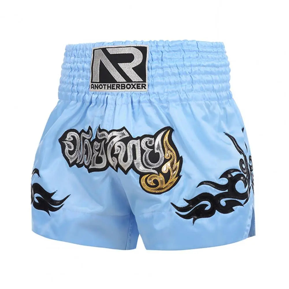 Adults Muay Thai Cord Design Kickboxing Shorts Boys Girls Martial Arts Shorts Kids Boxing Short Pants Sports Fighting Shorts